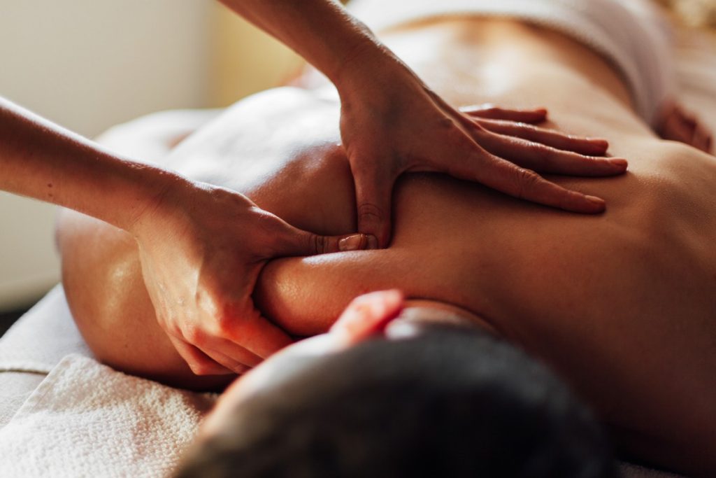 massage therapy advertising stock image example