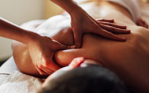 massage therapy advertising stock image example